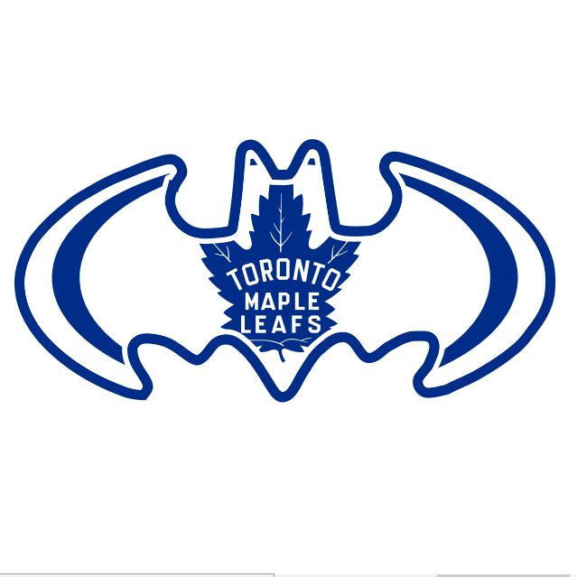 Toronto Maple Leafs Batman Logo iron on heat transfer...